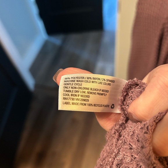 Wild Fable Dusty Rose Open-Front Cardigan - Picture 3 of 4